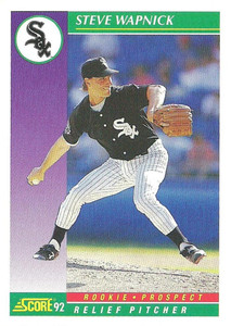 1992 Score #863 Steve Wapnick VG  Chicago White Sox 