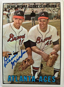 Denis Menke Autographed 1967 Topps #396