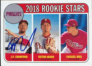J.P. Crawford Autographed 2018 Topps Heritage #273