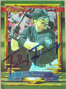 Felix Fermin Autographed 1994 Topps Finest #271