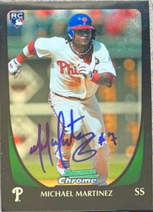Michael Martinez Autographed 2011 Bowman Draft Picks & Prospects #62