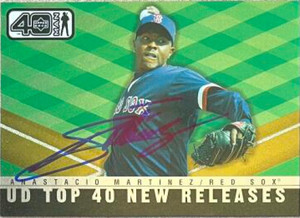 Anastacio Martinez Autographed 2002 Upper Deck 40 Man Electric Rainbow #1045 Anastacio Martinez Autographed 2002 Upper Deck 40 Man Electric Rainbow #1045