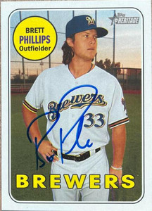 Brett Phillips Autographed 2018 Topps Heritage #283