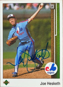Joe Hesketh Autographed 1989 Upper Deck #60
