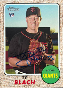 Chase Headley Autographed 2014 Topps Heritage #117 - Under the Radar Sports