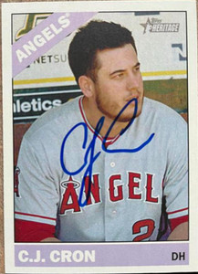 C.J. Cron Autographed 2015 Topps Heritage #211