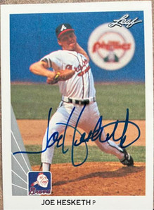 Joe Hesketh Autographed 1990 Leaf #507