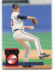 Steve Avery Baseball Card 1993 615 Pitcher Atlanta 