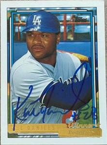SOLD 7413 Kal Daniels Autographed 1992 Topps Gold Winner #767