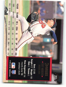 1994 Donruss #203 Kent Mercker VG Atlanta Braves 