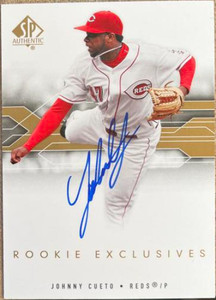 Johnny Cueto Autographed 2008 SP Authentic- Rookie Exclusives #RE-CU 