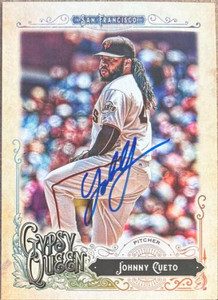 Johnny Cueto Autographed 2017 Topps Gypsy Queen #32
