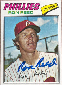 Ron Reed Autographed 1977 Topps #243 Philadelphia Phillies 