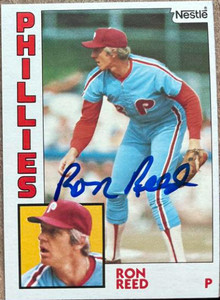 Ron Reed Autographed 1984 Topps Nestle #43