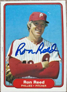 Ron Reed Autographed 1982 Fleer #255