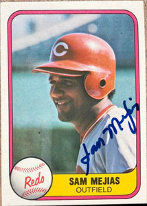 Sam Mejias Autographed 1981 Fleer #219