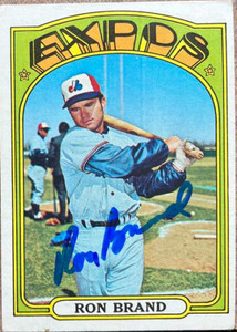 Ron Brand Autographed 1972 Topps #773 SP
