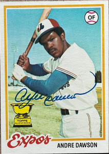 Andre Dawson Autographed 1978 Topps #72