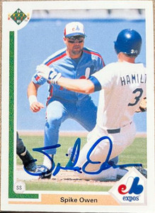 Spike Owen Autographed 1991 Upper Deck #189