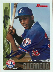 Vladimir Guerrero Autographed 1995 Bowman #90 Rookie Card