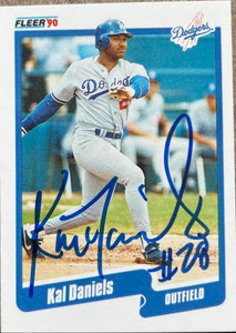 Kal Daniels Autographed 1990 Fleer Update #U-20