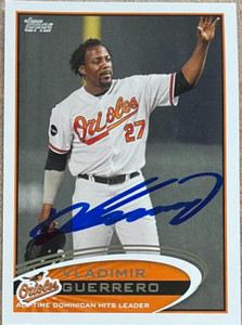 Vladimir Guerrero Autographed 2012 Topps #424