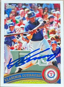 Vladimir Guerrero Autographed 2011 Topps #67 Vladimir Guerrero Autographed 2011 Topps #67