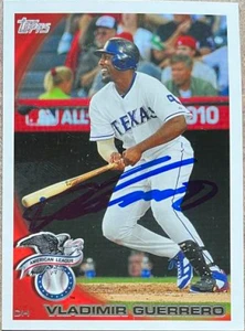 Vladimir Guerrero Autographed 2010 Topps Update #US-270 
