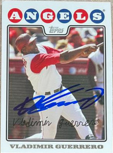 Vladimir Guerrero Autographed 2008 Topps #90
