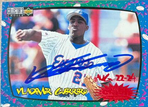 Vladimir Guerrero Autographed 1997 Collector's Choice - You Crash the Game #CG21  Vladimir Guerrero Autographed 1997 Collector's Choice - You Crash the Game #CG21