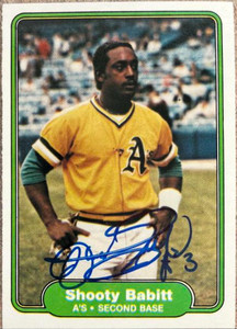 Shooty Babitt Autographed 1982 Fleer #86