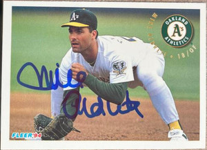 Mike Aldrete Autographed 1994 Fleer #252