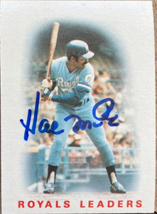 Hal McRae Autographed 1986 Topps #606