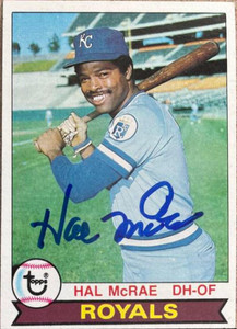 Hal McRae Autographed 1979 Topps #585