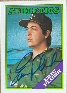 Eric Plunk Autographed 1988 Topps #173