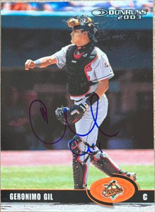 Geronimo Gil Autographed 2003 Donruss #93 Geronimo Gil Autographed 2003 Donruss #93