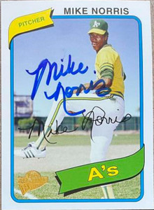 Mike Norris Autographed 2005 Topps All-Time Fan Favorites #26