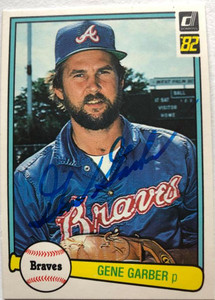 Gene Garber Autographed 1982 Donruss #123