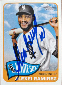 Alexei Ramirez Autographed 2014 Topps Heritage #325