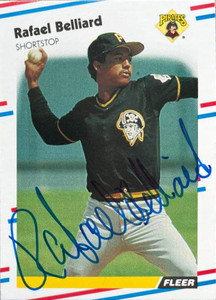 Rafael Belliard Autographed 1988 Fleer #321