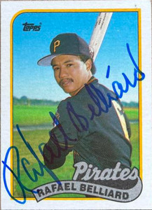 Rafael Belliard Autographed 1989 Topps #723