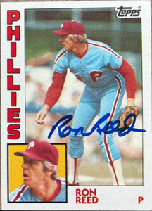 Ron Reed Autographed 1984 Topps #43