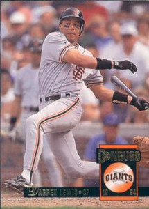 1994 Donruss #424 Darren Lewis VG San Francisco Giants 