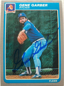 Gene Garber Autographed 1985 Fleer #325 Atlanta Braves Card