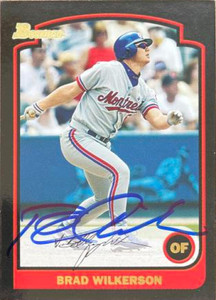 Brad Wilkerson Autographed 2003 Bowman #119