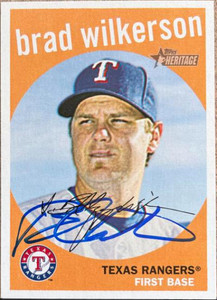Brad Wilkerson Autographed 2008 Topps Heritage #245