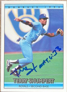 Terry Shumpert Autographed 1992 Donruss #562