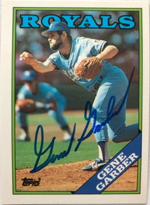 Gene Garber Autographed 1988 Topps TIffany #597