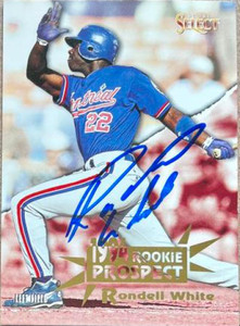 Rondell White Autographed 1994 Score Select #201