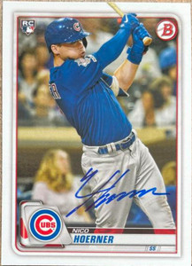 Nico Hoerner Autographed 2020 Bowman #72 RC 
